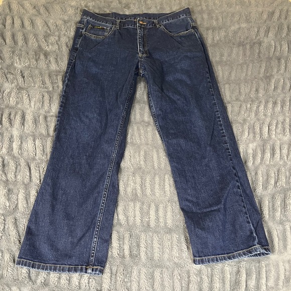 BLACK STALLION FR Flame Resistant Mens Jeans 36W x 30L Dark Wash Denim - Picture 2 of 13